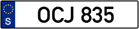 Trailer License Plate